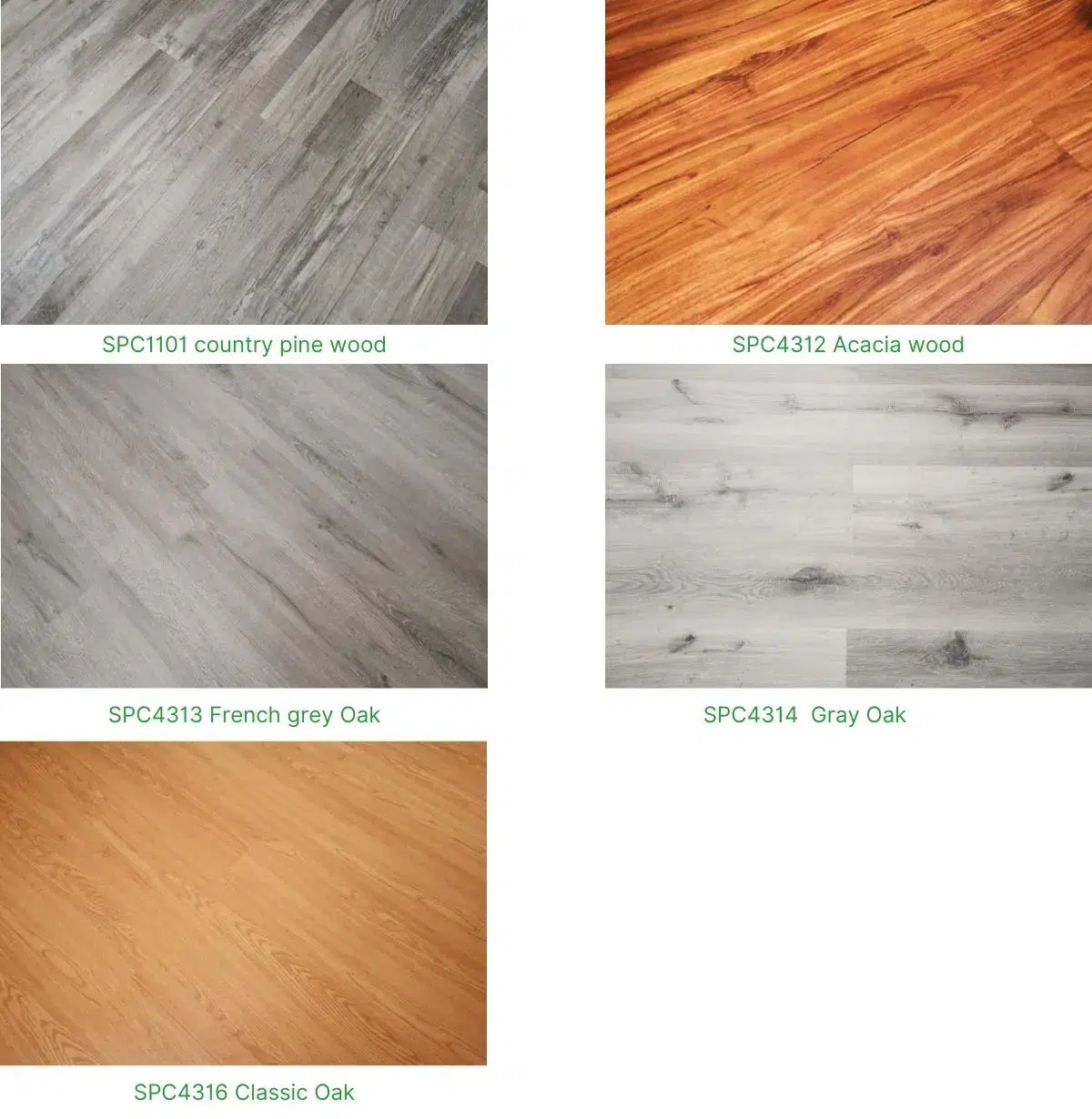 rigid core luxury vinyl flooring Color selection